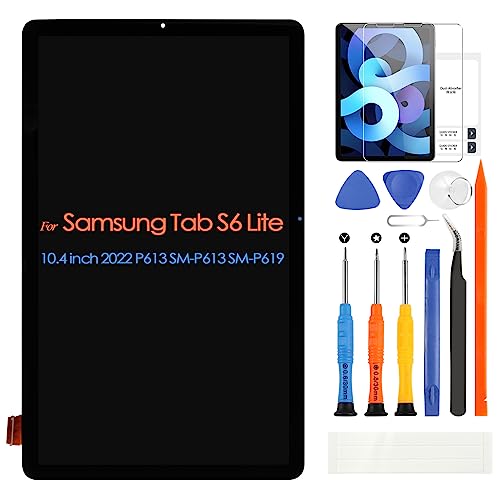 ARSSLY LCD Bildschirm für Samsung Galaxy Tab S6 Lite 2022 P613 SM-P613, SM-P619 LCD Display Digitizer Touchscreen Ersatz Assembly mit Reparatur Kit (10,4 Zoll, 1200 x 2000 Pixels) von ARSSLY