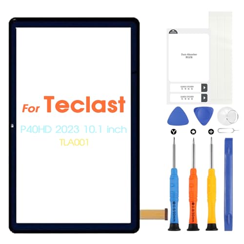 Touch Screen für Teclast P40HD 51 Pin Touchscreen, Digitizer Teclast für P40 HD 51 Pin Touchscreen Digitizer Glas Ersatz mit Reparatursatz (Schwarz, ohne LCD Display) von ARSSLY