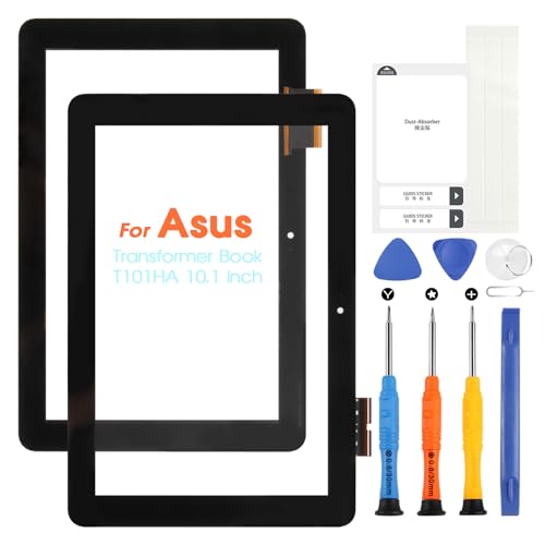 Touchscreen für Asus Transformer Book T101HA HD Digitazer für T101HA T101H T101 Touch Display Assembly mit Reparatur-Set (Schwarz) von ARSSLY