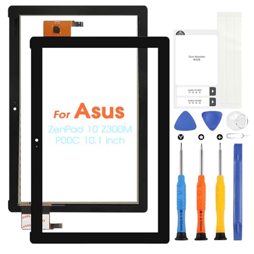 Touch Screen für Asus ZenPad 10 Z300M P00C Digitazer für Asus ZenPad10 10.1" Touchscreen Glas mit Reparatur-Kit, kein LCD Display (Schwarz) von ARSSLY