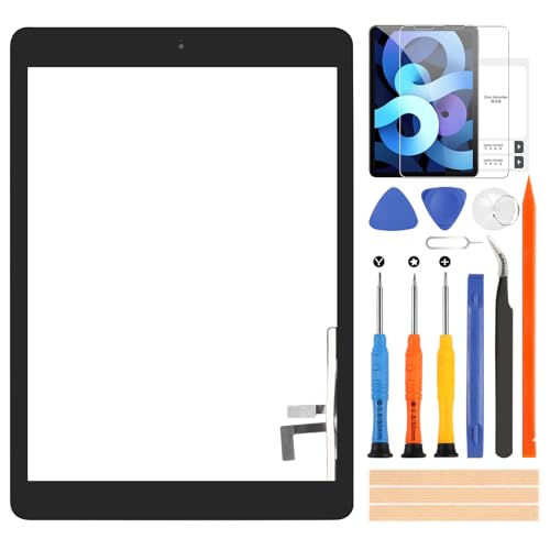 Touchscreen für iPad 9.7 2017 A1822 A1823 Digitizer Touchscreen für iPad 5 / Air 1st Front Touch Screen mit Home Button inklusive Reparaturwerkzeug (LCD nicht enthalten) (Schwarz) von ARSSLY