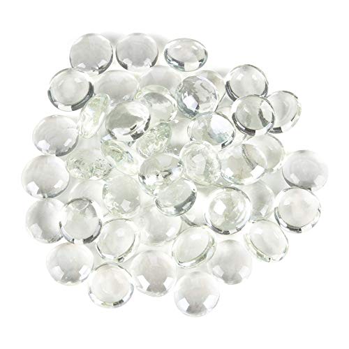 ARSUK 0.955Kg Decorative Round Clear Mixed Size Glass Pebbles/Nuggets.12-20mm von ARSUK