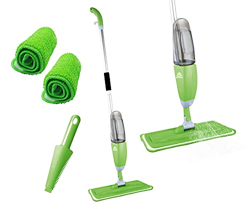 ARSUK Spray Mop für Hartholz-Laminatfliesen Marmorboden Nasses und trockenes Vinyl mit Active-Trigger-Fensterreiniger von ARSUK