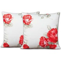 Arsvita - Dekokissen Rose 2er Pack, 50x50cm, Kissen Sofakissen Kissenhülle - Rose von ARSVITA