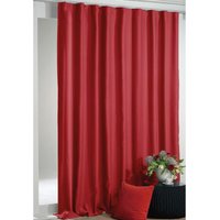 Verdunkelungsgardine mit Kräuselband Shadow 270 x 245 cm ( Breite x Länge ) in Rot, Extra Breite Blackout Gardine in vielen Variationen - Rot von ARSVITA