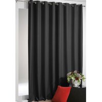 Arsvita - Verdunkelungsgardine mit Ösen Shadow 270 x 245 cm ( Breite x Länge ) in Schwarz, Extra Breite Blackout Gardine in vielen Variationen von ARSVITA