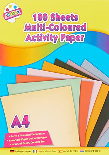Artbox Pack 100 Blatt farbiges Papier A4 von ART BOX