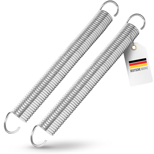 Garagentorfeder Paar (2 Stück) Universal Zugfeder - in 9 verschiedenen Größen erhältlich - verzinkte Garagentor Federn aus Manganstahl (410x42x4,8mm / Zugkraft: 90kg) von ART COLOR