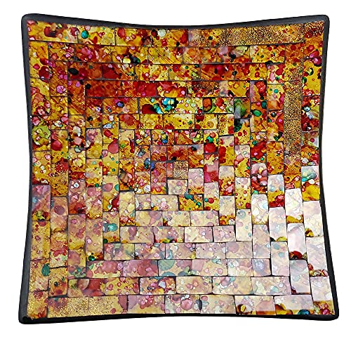 ART-CRAFT Dekoschale Mosaikschale Walnuß Tonschale Schlüsselschale aus Terracotta mit handbemalten Glaselementen zu einem schönen Muster von Hand gearbeitet ART-CRAFT Dekoschale Mosaikschale Walnuß Tonschale Schlüsselschale aus Terracotta mit handbemalten Glaselementen zu einem schönen Muster von Hand gearbeitet von ART-CRAFT