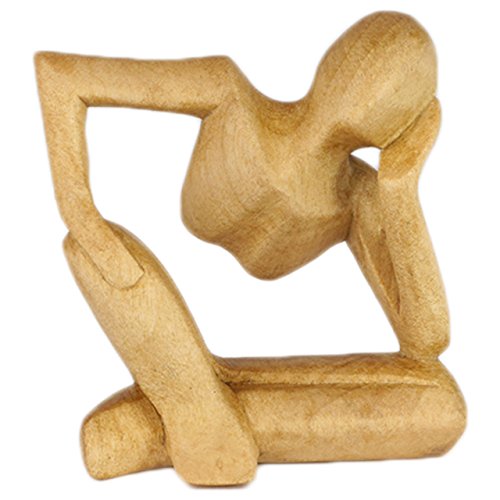 ART-CRAFT Denker aus Krokodil Holz 10cm von ART-CRAFT