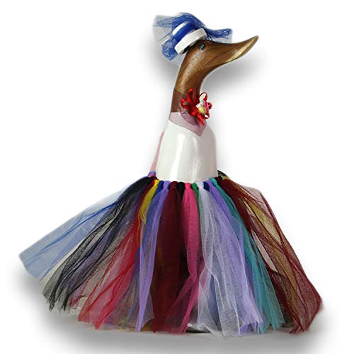 ART-CRAFT Holz Ente Lauf Ente Gartendeko Figur aus Bambus Wurzel und Teak Holz Gypsi Queen handbemalt 25cm hoch ART-CRAFT Holz Ente Lauf Ente Gartendeko Figur aus Bambus Wurzel und Teak Holz Gypsi Queen handbemalt 25cm hoch von ART-CRAFT