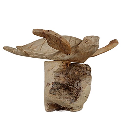 ART-CRAFT Holz-Wasserschildkröte Schnitzerei aus Pinien Holz auf Einer Wurzel 15cm ART-CRAFT Holz-Wasserschildkröte Schnitzerei aus Pinien Holz auf Einer Wurzel 15cm von ART-CRAFT