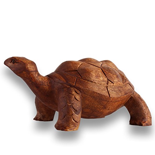 ART-CRAFT Schildkröte Schnitzerei aus Suar Holz 12cm ART-CRAFT Schildkröte Schnitzerei aus Suar Holz 12cm von ART-CRAFT