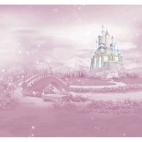 Disney - Fototapete - Prinzessinnen Schloss - Rosa - 300x280cm - Rosa von ART FOR THE HOME