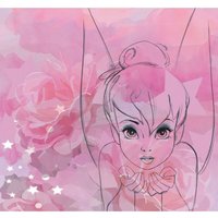 Disney - Fototapete - Tinkerbell Wasserfarben - Rosa - 300x280cm - Rosa von ART FOR THE HOME