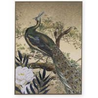 Art For The Home - Handgemalt Wandbild Gold Metallic Pfau 70x50cm Art For The Home - Handgemalt Wandbild Gold Metallic Pfau 70x50cm von ART FOR THE HOME
