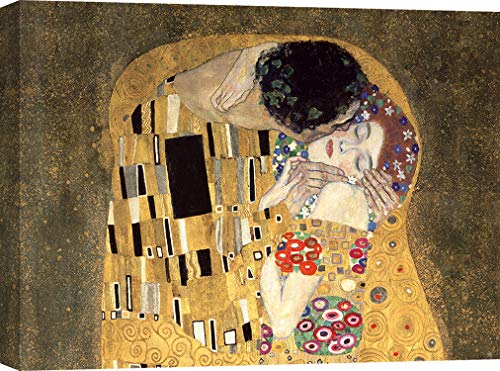 ART PRINT CAFE' – Berühmte Bilder auf Leinwand - Gustav Klimt, Der Kuss - 70x50 cm ART PRINT CAFE' – Berühmte Bilder auf Leinwand - Gustav Klimt, Der Kuss - 70x50 cm von ART PRINT CAFE'