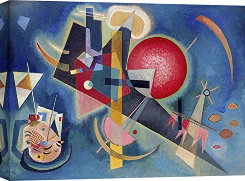 ART PRINT CAFE' – Berühmte Bilder auf Leinwand - Wassily Kandinsky, Im Blau - 80x60 cm von ART PRINT CAFE'