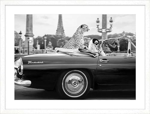 ART PRINT CAFE' – Foto-Kunstbild - Schwarz-Weiß-Fotografie Julian Lauren, Auf den Straßen von Paris. 83x63 cm: Gerahmte Kunstdrucke, Rahmenfarbe: Weiss ART PRINT CAFE' – Foto-Kunstbild - Schwarz-Weiß-Fotografie Julian Lauren, Auf den Straßen von Paris. 83x63 cm: Gerahmte Kunstdrucke, Rahmenfarbe: Weiss von ART PRINT CAFE'