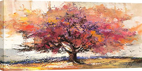 ART PRINT CAFE' - Moderner Baum – Kunstdruck auf Leinwand - Luigi Florio, Herbstbaum - 120 x 60 cm von ART PRINT CAFE'