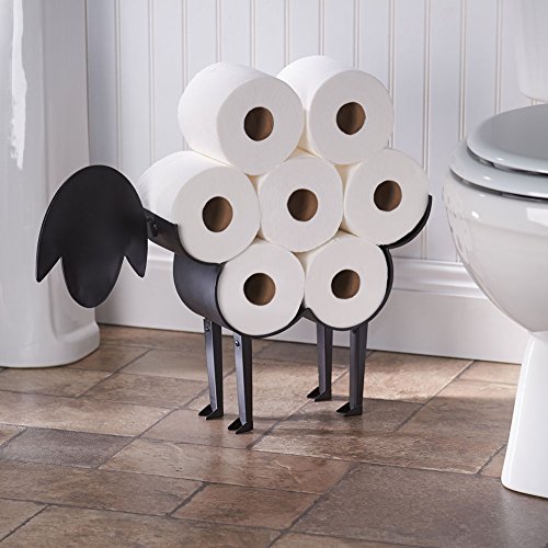 Art & Artifact Schaf-WC-Papier-Halter – freistehend Badezimmer Papieraufbewahrung von ART & ARTIFACT