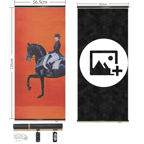 ART2HEAT Ferninfrarot-Künstliche Heizung, Graphen-Heizung mit benutzerdefiniertem Bild, Graphen, ultraleicht, 56 x 125 cm, 500 W, Infrarot-Heizbild wärmt den Körper effizient und nachhaltig von ART2HEAT