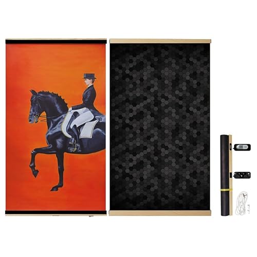 ART2HEAT Ferninfrarot Kunstheizer Graphenheizung mit Bild Graphene Ultraleichtes, leicht zu lagerndes Infrarot-Heizbild wärmt den Körper effizient nachhaltig (Pferd) von ART2HEAT