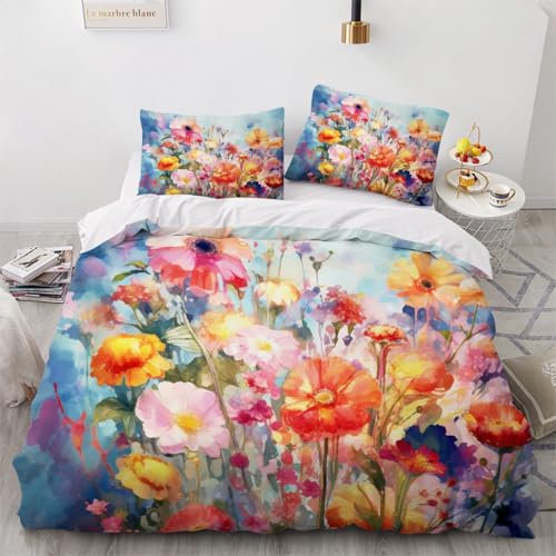 ARTAMA Jungen Bettwäsche Set 155x220cm Kinder Blume Bettbezug Set für Jugendliche Schlafzimmer Gemalte Kunst Dekor Bedding Betten mit 1 Kissenbezug 80x80cm ARTAMA Jungen Bettwäsche Set 155x220cm Kinder Blume Bettbezug Set für Jugendliche Schlafzimmer Gemalte Kunst Dekor Bedding Betten mit 1 Kissenbezug 80x80cm von ARTAMA