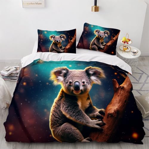 ARTAMA Jungen Koala Trösterbezug-Set, Bettwäsche-Set, für Kinder, Mädchen, Jugend Dekor, Moderne Bettbezug Tier Tagesdecke 135x200cm ARTAMA Jungen Koala Trösterbezug-Set, Bettwäsche-Set, für Kinder, Mädchen, Jugend Dekor, Moderne Bettbezug Tier Tagesdecke 135x200cm von ARTAMA