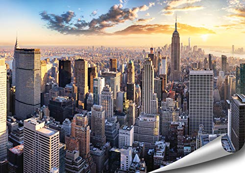 ARTBAY New York Poster HD XXL - 118,8 x 84 cm - Manhattan | Skyline | New York | USA | Premium Qualität von ARTBAY