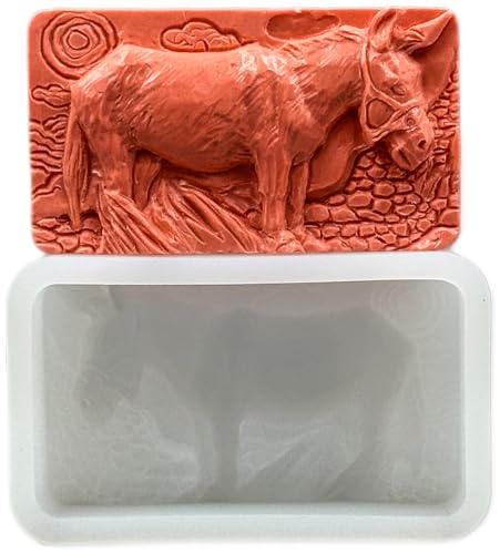 Esel Silikon Form Seife Kunstharz Wachs Pflaster Fimo Mule von ARTCRAFTMOLDS