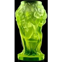 Art Deco Gelbe Uran Vaseline Glasvase 1930 "H.hoffmann Sammler von ARTDECO1930ETSY