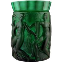 Art Deco Malachit Glasvase H. Hoffmann, Boho Glass von ARTDECO1930GLASS