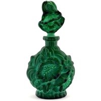 Art Deco Malachitglas Parfümflasche H. Hoffmann Boho von ARTDECO1930GLASS