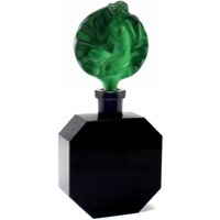 Art Deco Parfümflasche Schwarzes Glas Mit Malachit Stöpsel, H. Hoffmann, 1930Er Jahre Art Deco Parfümflasche Schwarzes Glas Mit Malachit Stöpsel, H. Hoffmann, 1930Er Jahre von ARTDECO1930ETSY