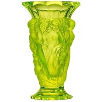 Uranglas Vase 1930Er Jahre Hoffmann | Mattierte Blumen Blume Figur Uv-Reaktivschnitt Aus von ARTDECO1930GLASS