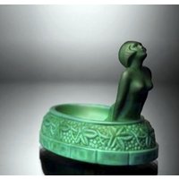 Boho Art Deco 1930Er Jahre H.hoffmann Sammler Malachit Glasschale von ARTDECO1930GLASS