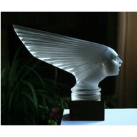 Art Deco Glas 1930 H.hoffmann " Spirit Of The Wind Glasauto Maskottchen Figur Victoire Kühlerfigur | Briefbeschwerer von ARTDECO1930GLASS