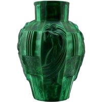 Produkttitel Glamouröse Art Deco Jade Malachit Figural Große Vase 1930 "H.hoffmann von ARTDECO1930GLASS