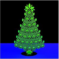 Uranglas Weihnachtsbaum Vintage Strasssteine Leuchtende Ornament Boho Sammlerstück Vaseline Uranglas Weihnachtsbaum Vintage Strasssteine Leuchtende Ornament Boho Sammlerstück Vaseline von ARTDECO1930GLASS