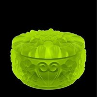 Vaseline Glas Große Schale Sammler Uranglas Art Deco Glasschale Blumenschale Einmachglas Teller von ARTDECO1930GLASS