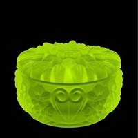 Vaseline Glas Große Schale Sammler Uranglas Art Deco Glasschale Blumenschale Einmachglas Teller von ARTDECO1930GLASS