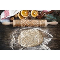 Boho 4. Gravierte Nudelholz Für Kekse, Prägen Nudelholz, Laser Graviert Rolling-Pin. Dekorierrolle von ARTDOGshop