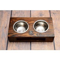 Hundenäpfe Mit Reliefs Aus Der Artdog Kollektion -Großer Basset Griffon Vendéen von ARTDOGshop