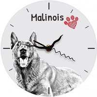 Mechelaar, Stehende Uhr Mit Mdf Dem Bild Eines Hundes von ARTDOGshop