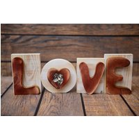 New Holzaufschrift Love Mit Einer Dekoration Rassehund in Der Buchstabe O - Jack Russell Terrier New Holzaufschrift Love Mit Einer Dekoration Rassehund in Der Buchstabe O - Jack Russell Terrier von ARTDOGshop