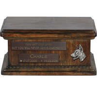 Niedrig Urne Für Hundeasche Mit Relief Und Satz Ihrem Hundenamen Datum - Dobermann, Art-Dog von ARTDOGshop