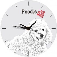 Pudel, Stehende Uhr Mit Mdf Dem Bild Eines Hundes von ARTDOGshop