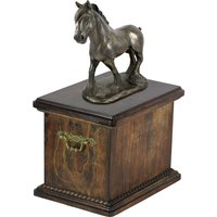 Urn Für Pferd Asche Mit Einer Stehenden Statue - Shire Horse , Art-Dog von ARTDOGshop