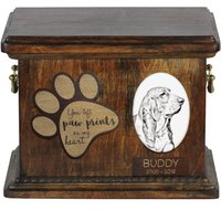 Urne Für Hundeasche Mit Keramikplatte Und Beschreibung - Basset, Art-Dog von ARTDOGshop